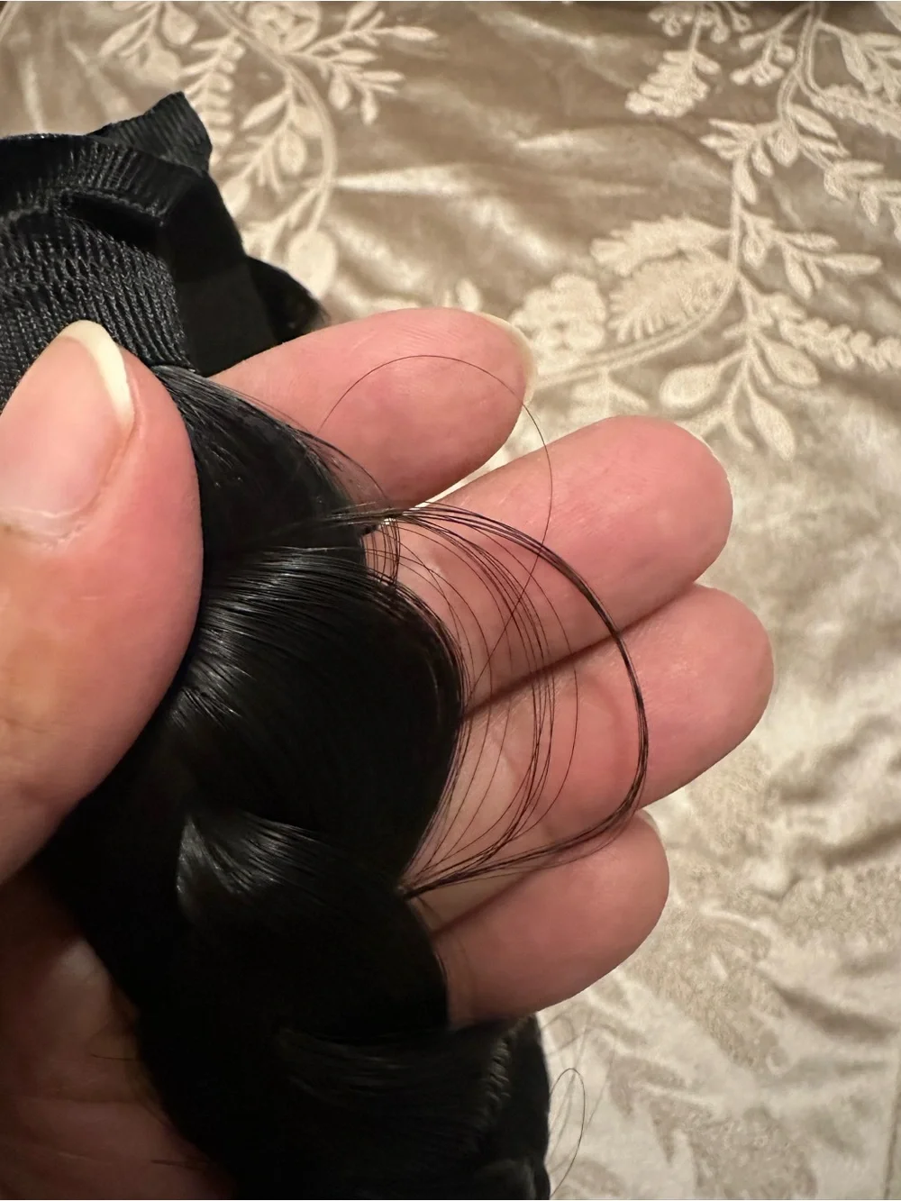 Black Braided Synthetic Hair Headband for Women